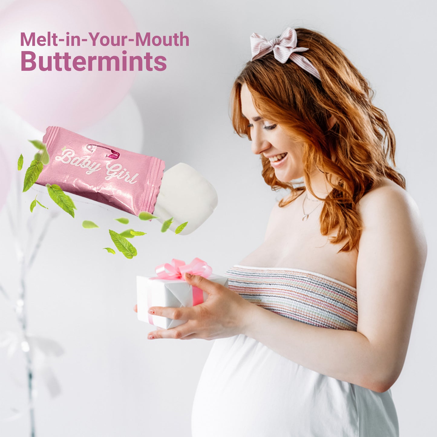 Baby Girl Buttermints - 100 Count - Baby Shower Butter Mints - Baby Shower Candy