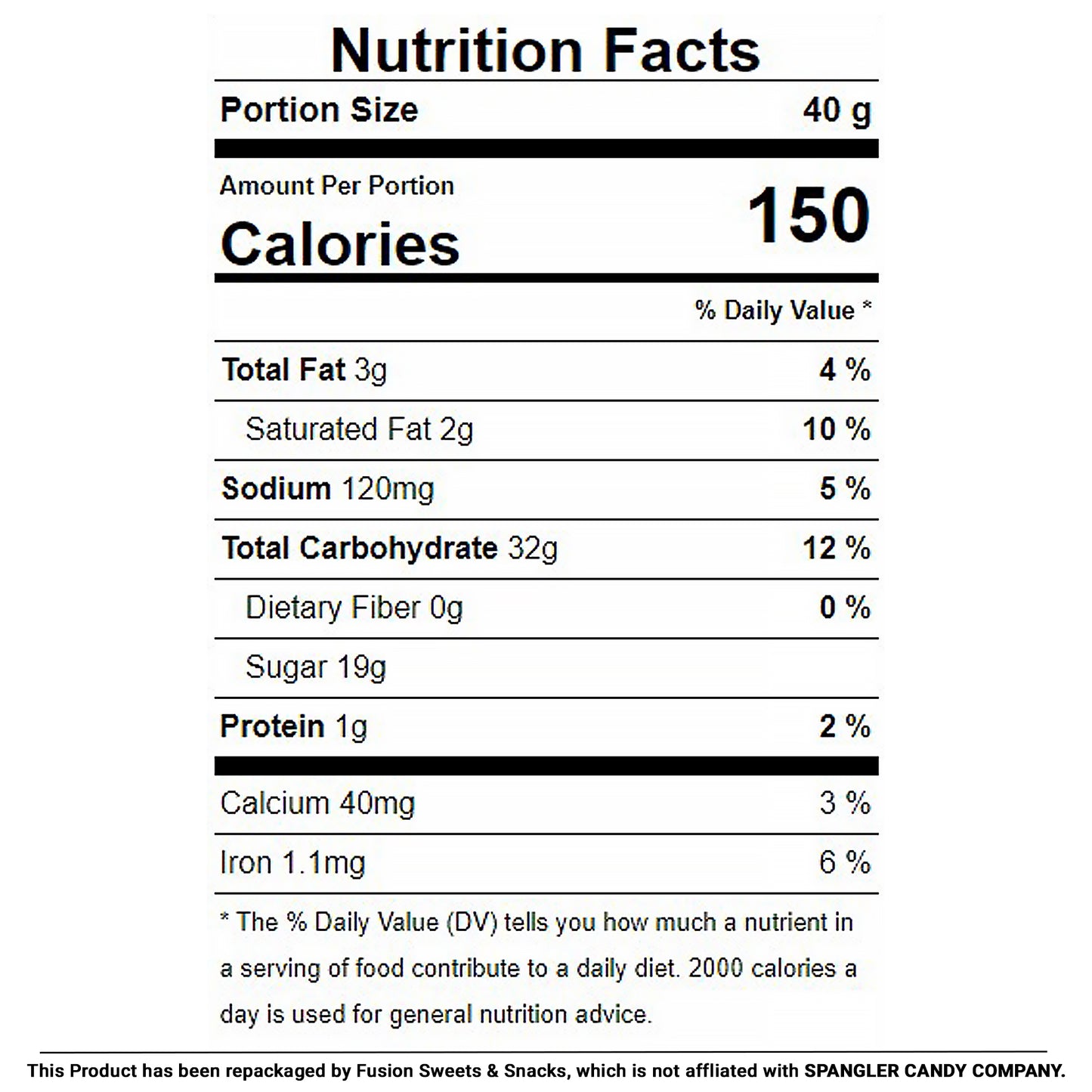 Analyzing image Bit-O-Honey Nutrition Facts