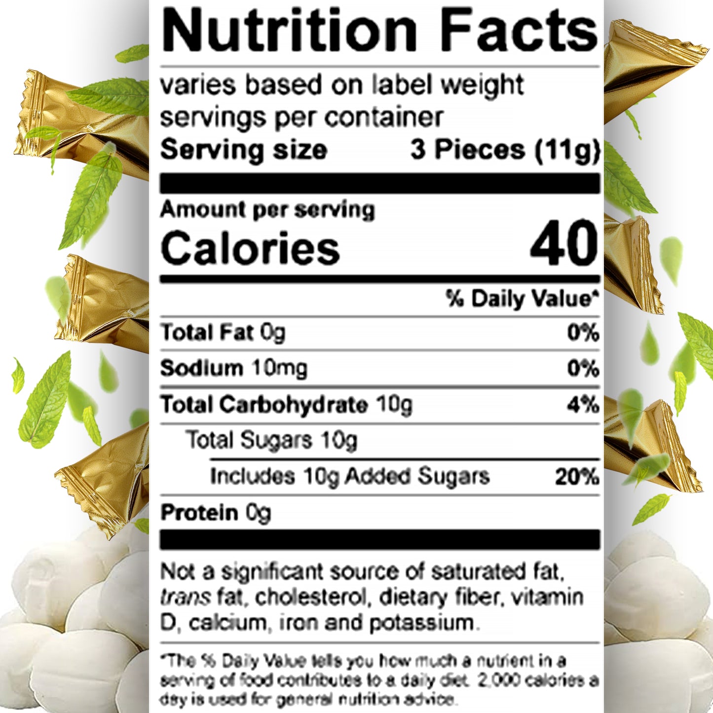 Gold Buttermints (Approx. 120 Count) - Butter Mints Individually Wrapped - Wedding Mints