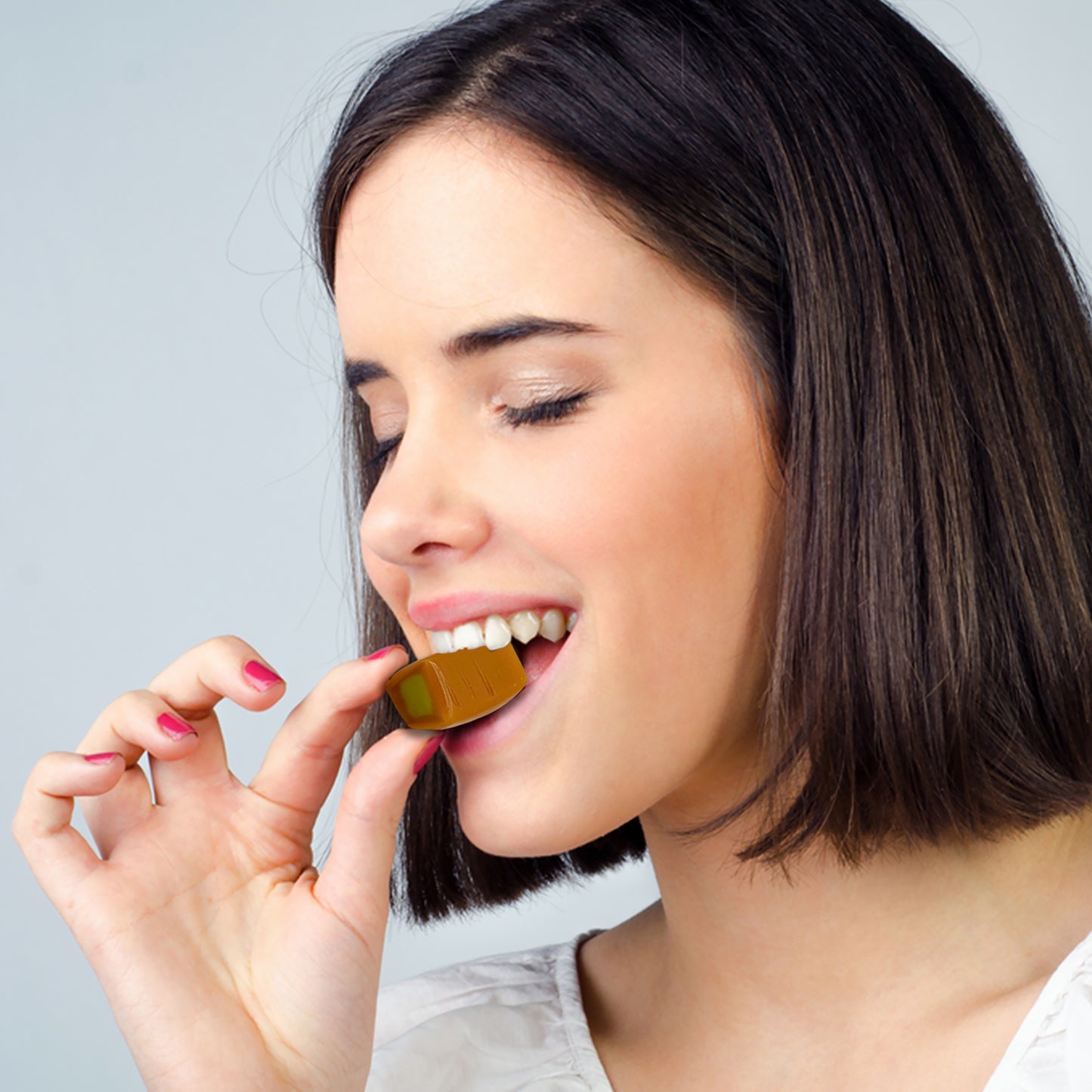 Caramel Cubes Candy Green Apple Filling - 1 Pound Bulk Bag -Individually Wrapped, Caramel Chews Soft Classic Chewy Candy, For all Holidays And Any Occasion. (Approx 75 Count)