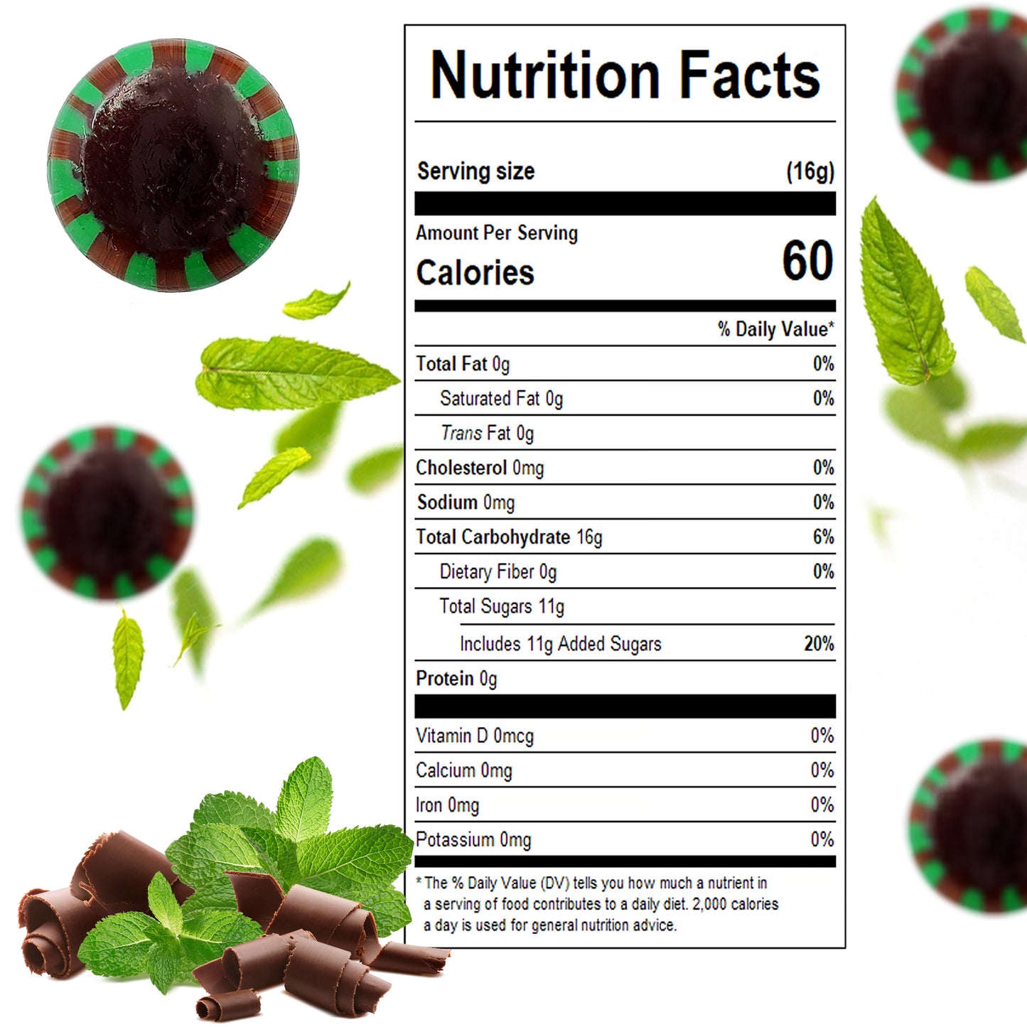 Chocolate Starlight Mints Individually Wrapped, 1 Pound | Mint Chocolate Candy & Starlite Mints for Parties, Offices, Buffets | Rich Cocoa Hard Treats, Premium Candy Gift Bag Favors