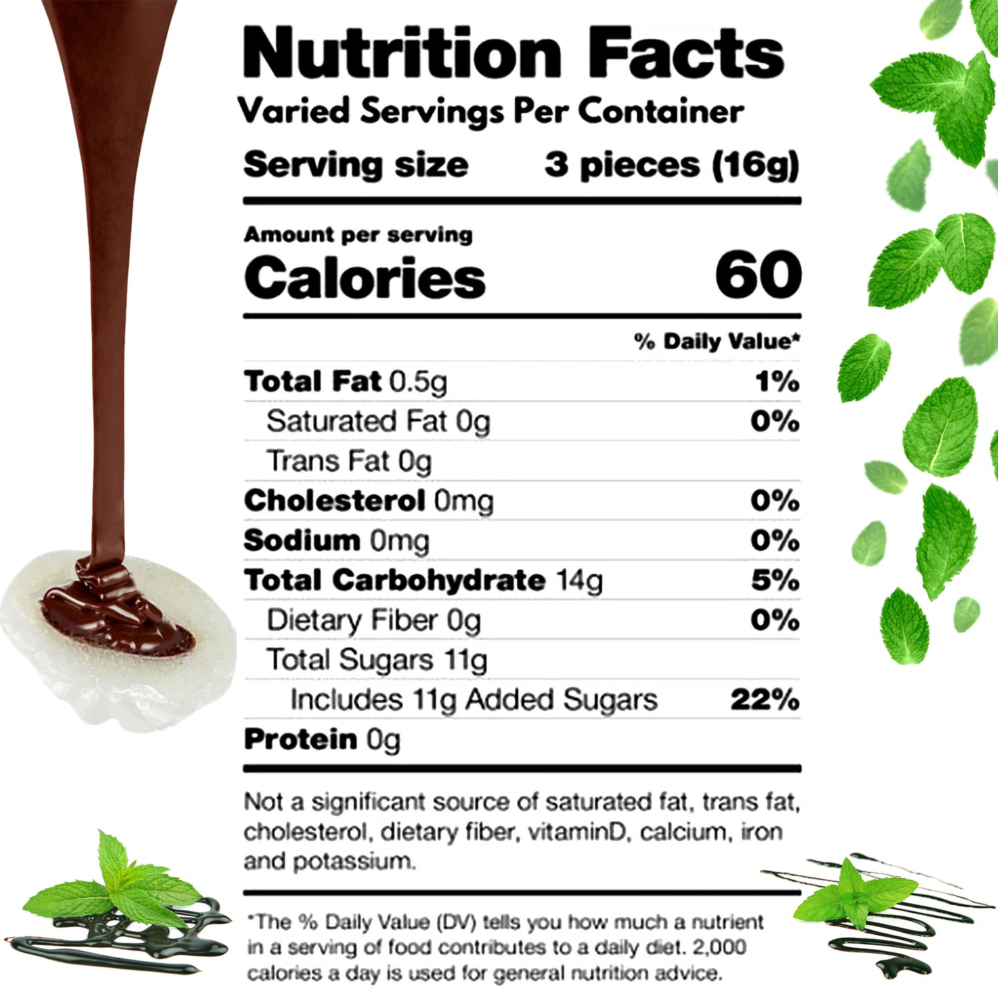 Chocolate Filled Candy - 1 Pound Bulk Bag - Arcor Chocolate Mints Hard Candy, Approx 80 Pieces, Naturally Flavored Treats