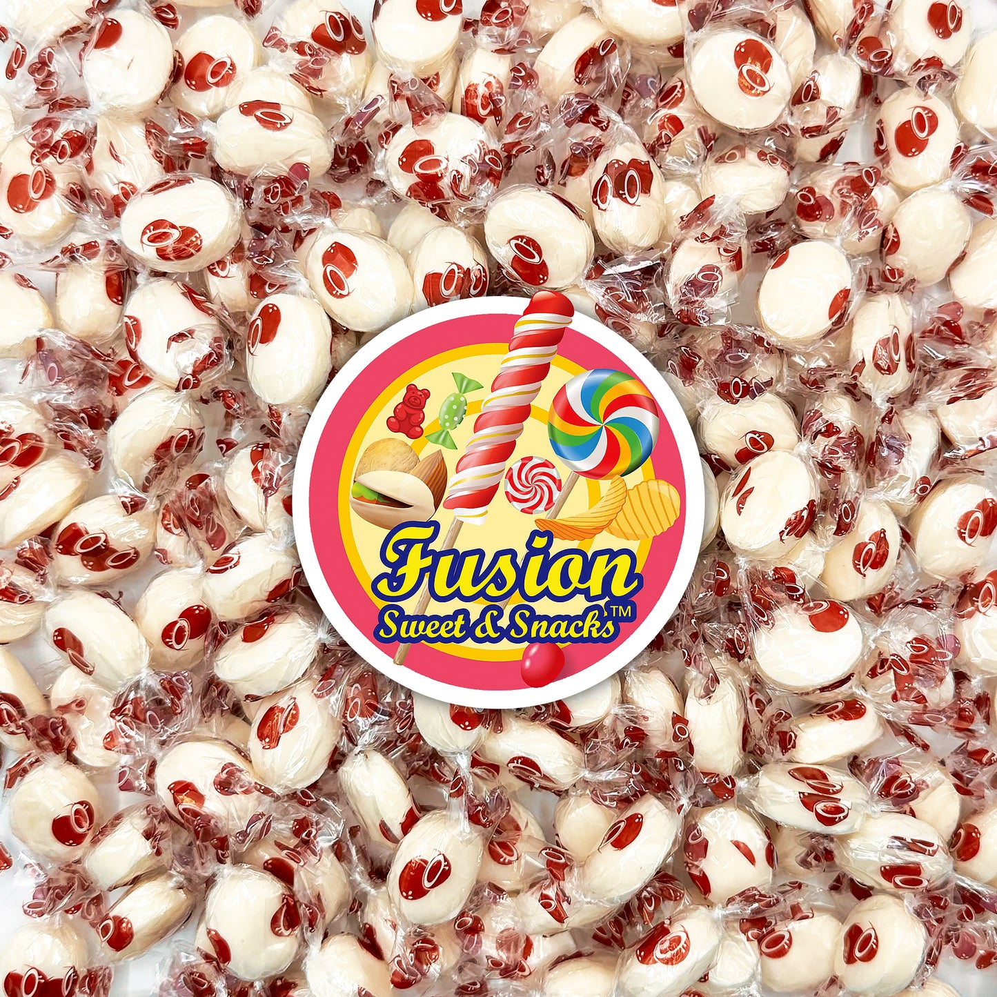 Coconut Hard Candy - 1 Pound Individually Wrapped Candy, Creamy Filled Coconut Candy, Bulk Bag Old Fashioned Treats