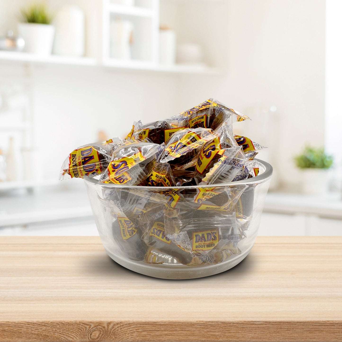 Dad's Root Beer Barrels - Rootbeer Barrels Hard Candy - 2 Pounds Bulk Bag (Approximately 100 count) - Old Fashioned Candies - Individually Wrapped Dad's Root Beer Barrels