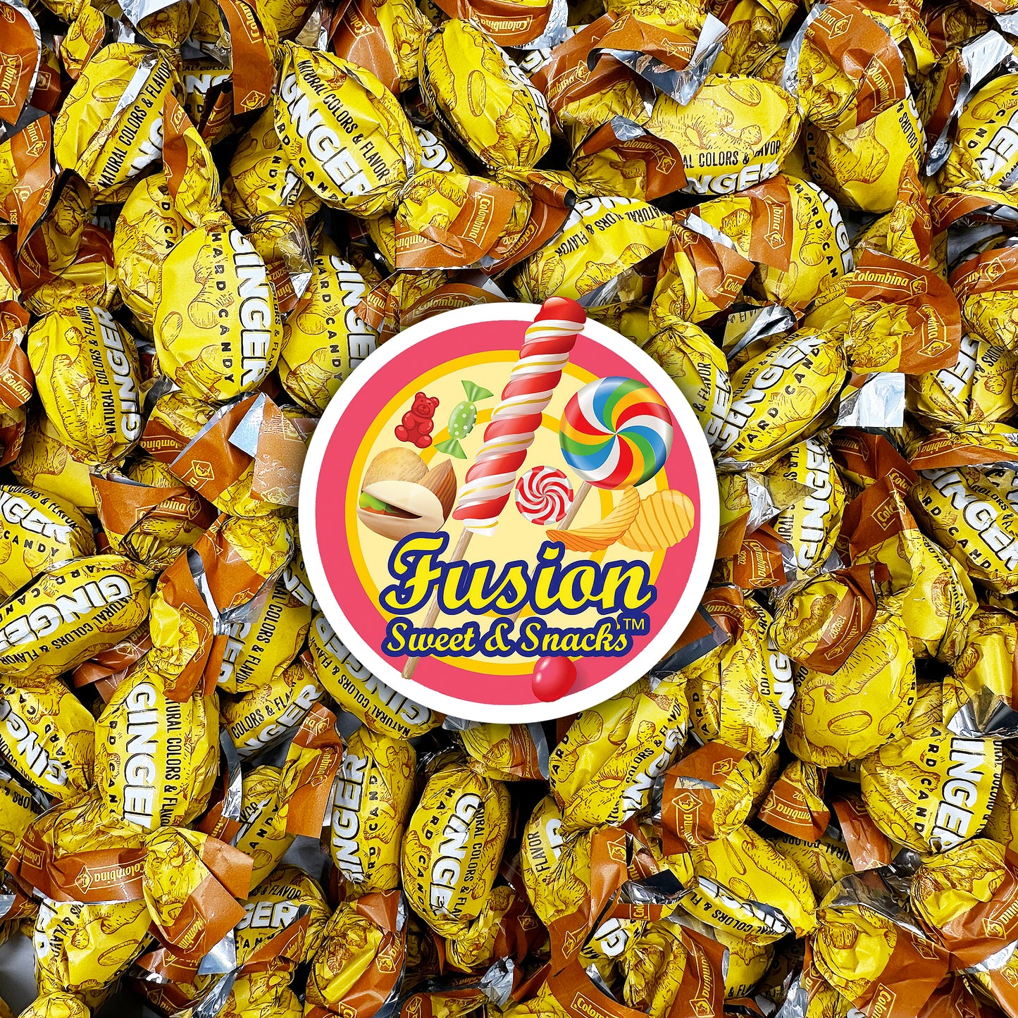 Ginger Candy - 2 Pound Bag - Hard Ginger Candy For Nausea Relief And Digestion Aid - Individually Wrapped Ginger Hard Candy (Approx 180 Pieces)