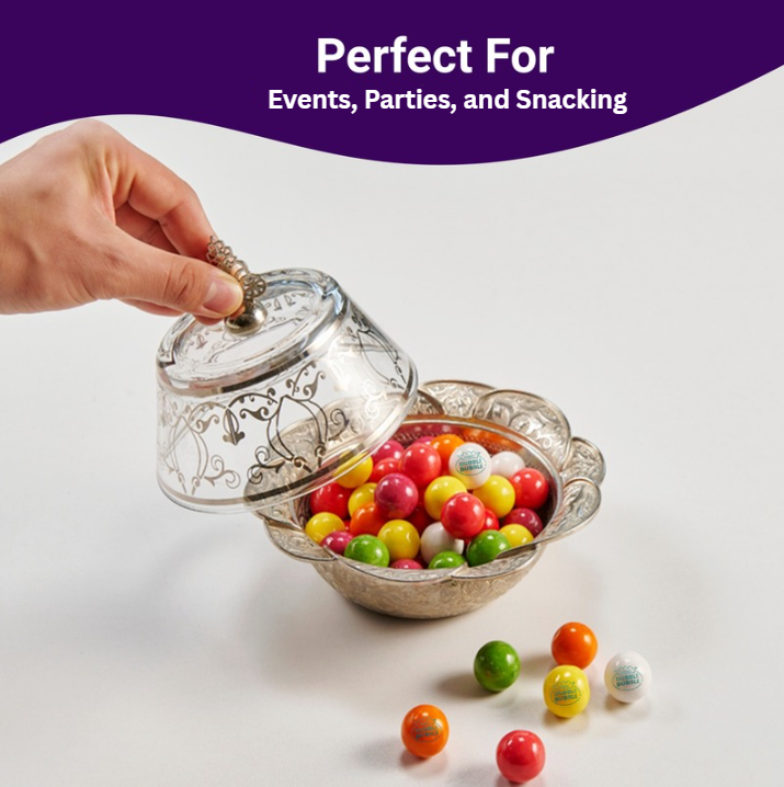 Gumballs 1/2 Inch 2 Pound Bag - Gum Balls For Gumball Machine - Gumballs Bulk - Assorted Fruit Flavor