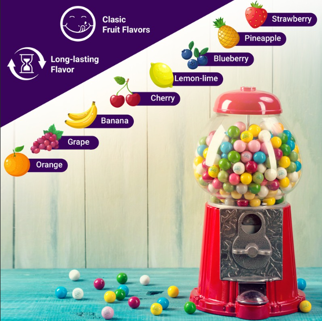Gumballs 1/2 Inch 2 Pound Bag - Gum Balls For Gumball Machine - Gumballs Bulk - Assorted Fruit Flavor