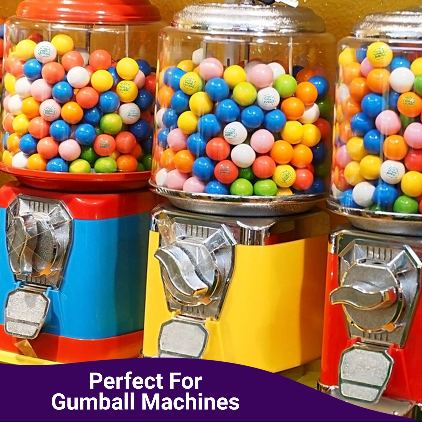 Gumballs 1/2 Inch 2 Pound Bag - Gum Balls For Gumball Machine - Gumballs Bulk - Assorted Fruit Flavor