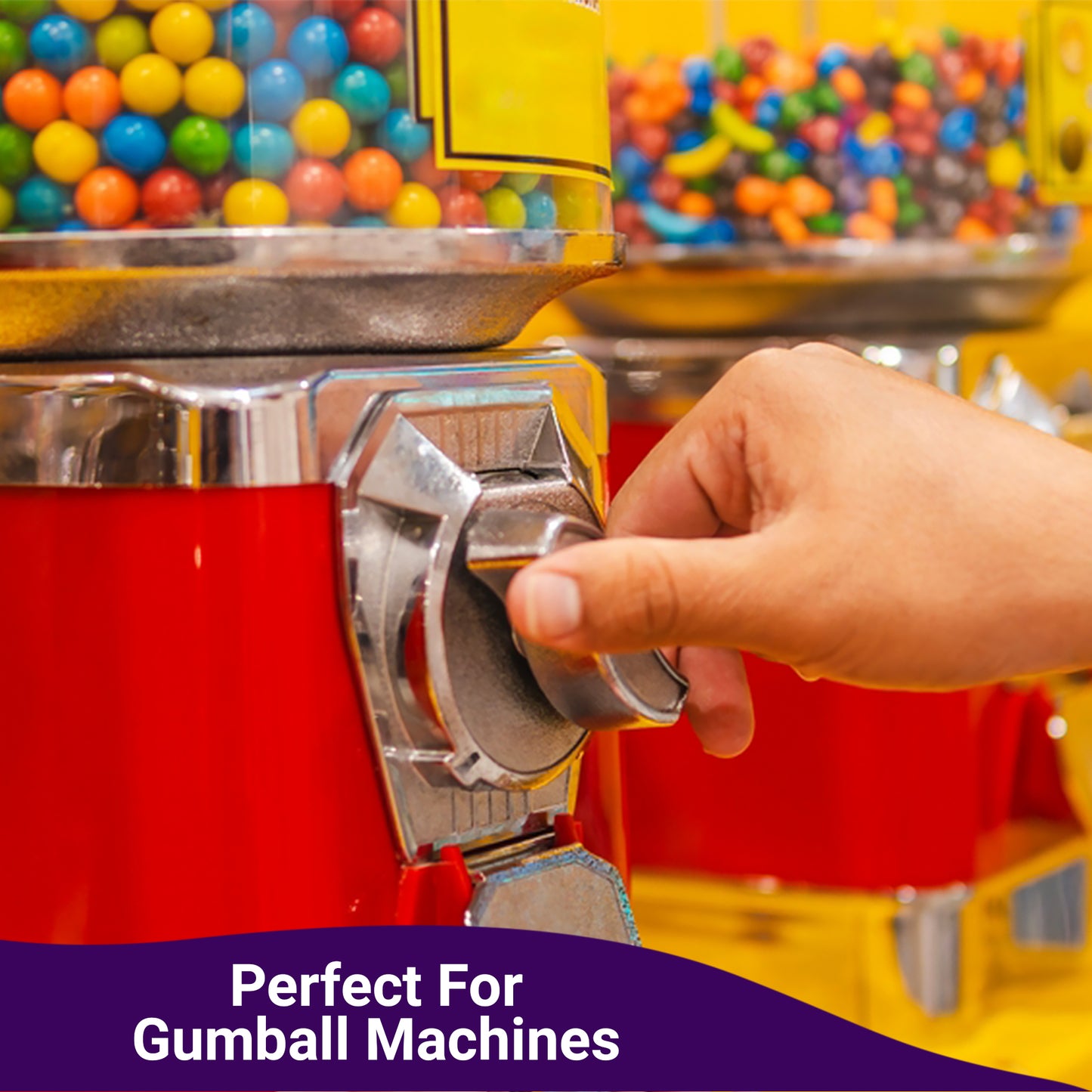 Gumballs 1 Inch - 1 Pound Bag - Gum Balls For Gumball Machine - Gumballs Bulk - Gum Ball Machine Refill - Assorted Fruit Flavor