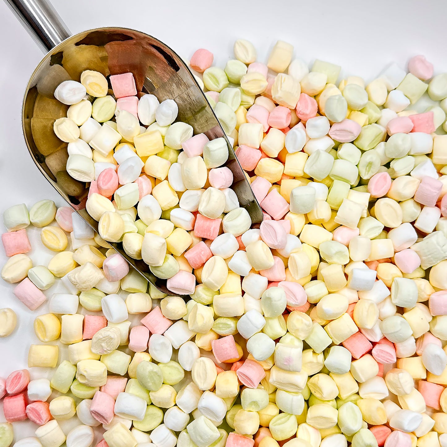 Party Mints Assorted - 2 Pound Bulk Bag Baby Shower Mint - After Dinner Mints- Colorful Delicious Pastel Colored Cube Candy Smooth And Melty Breath Savers - Perfect for Weddings
