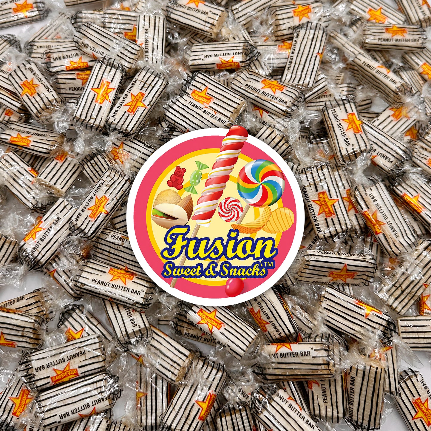 Peanut Butter Bars Candy - 2 Pounds (Approx 120 Pieces), Peanut Butter Candy Bars In Bulk Bag, Individually Wrapped Old Fashioned Treats