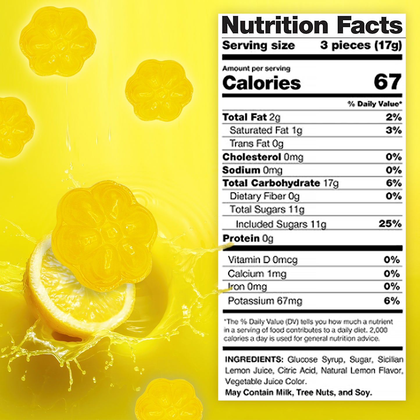 Italian Lemon Drops Hard Candy – 1 Pound Bag – Classic Lemon Candy Individually Wrapped – Limoni Treats from Italy – Old Fashioned Citrus Delight - Perfect Italian Party Favors