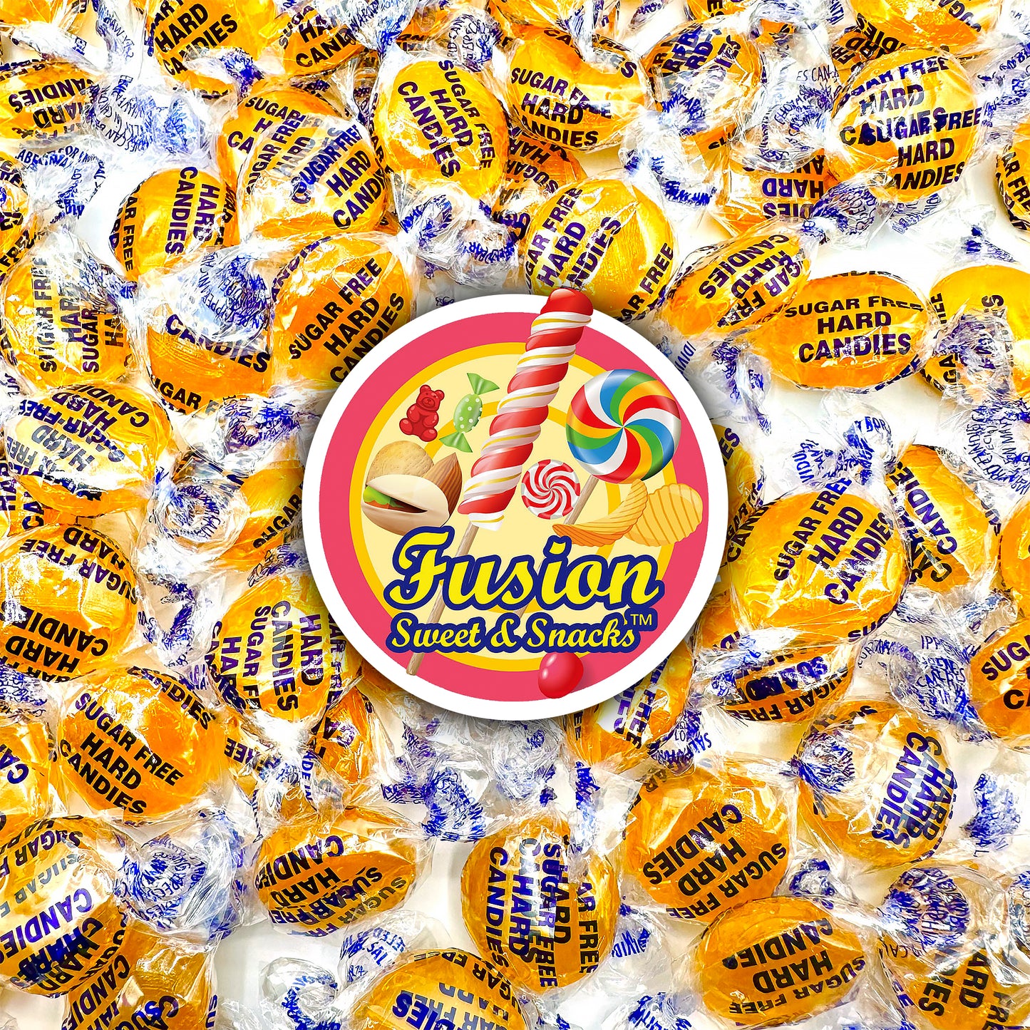 Sugar Free Butterscotch Hard Candy Arcor - 2LB Bag (About 150 Pieces) Of Individually Wrapped Sugar Free Butterscotch Buttons, Butter Scotch Bulk Candy