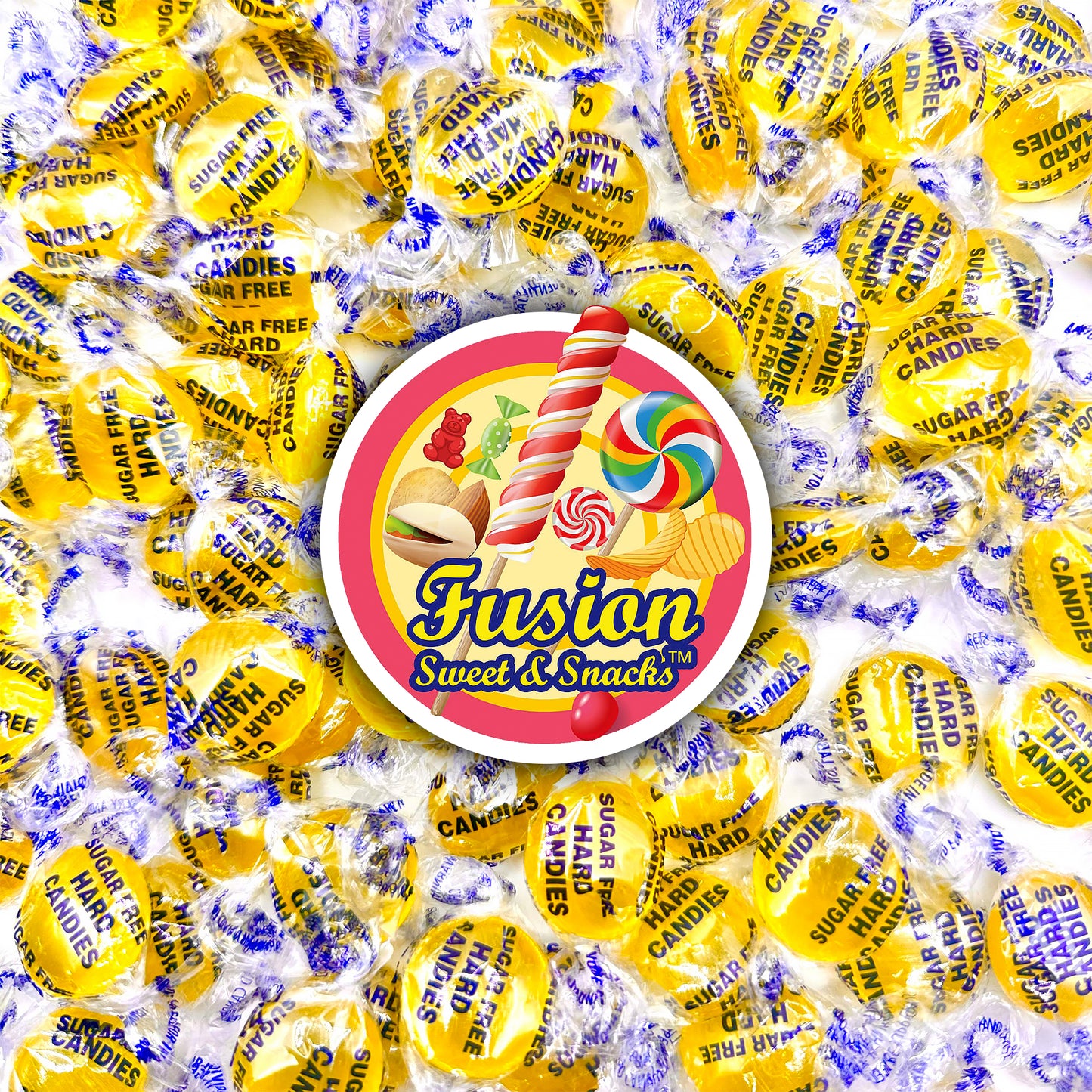 Sugar Free Lemon Drops - Arcor 2lb Bulk Bag of Sugar Free Hard Candy - Delicious Sugar Free Lemon Drops Hard Candy Individually Wrapped for Freshness - Keto and Diabetic Friendly