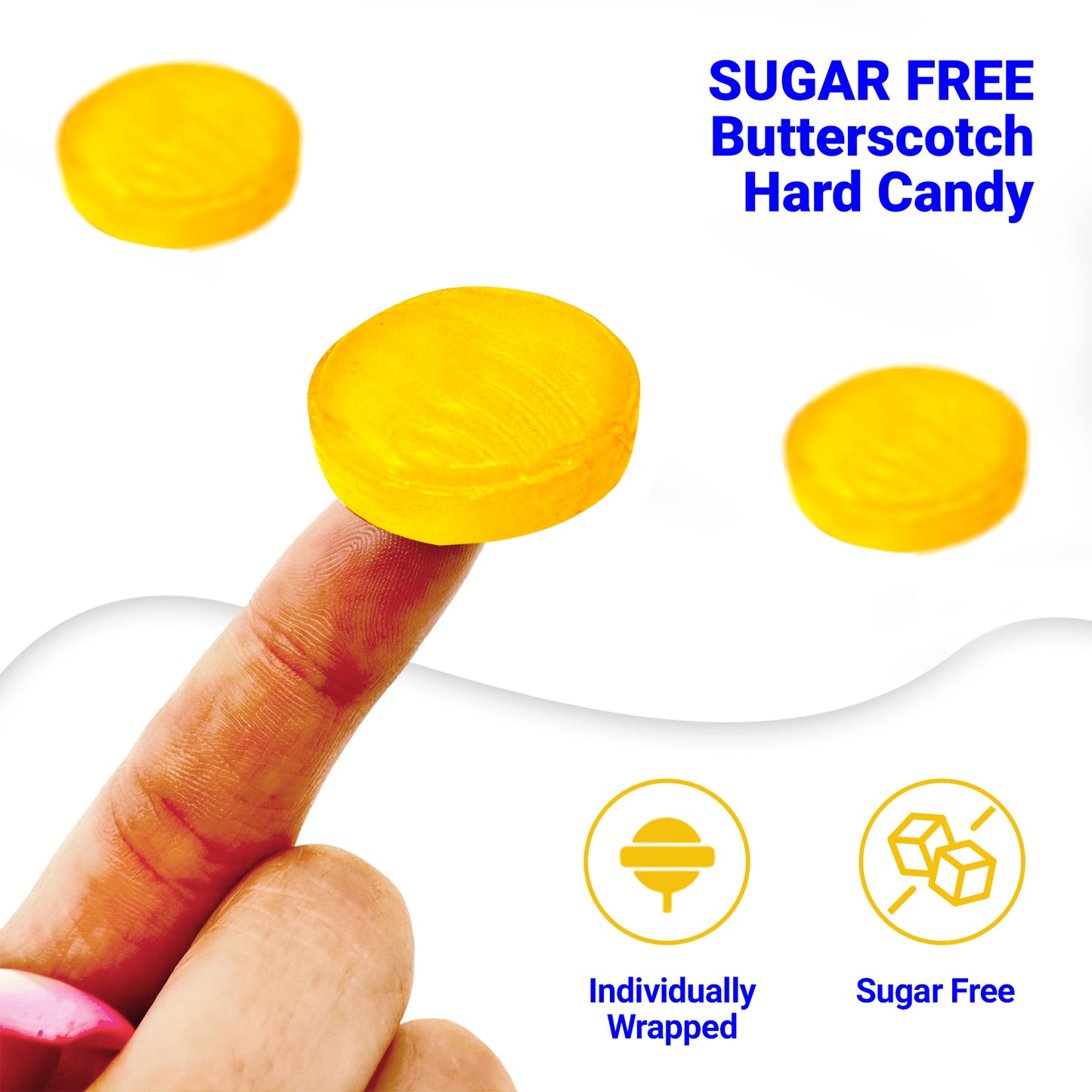 Sugar Free Lemon Drops - Arcor 2lb Bulk Bag of Sugar Free Hard Candy - Delicious Sugar Free Lemon Drops Hard Candy Individually Wrapped for Freshness - Keto and Diabetic Friendly