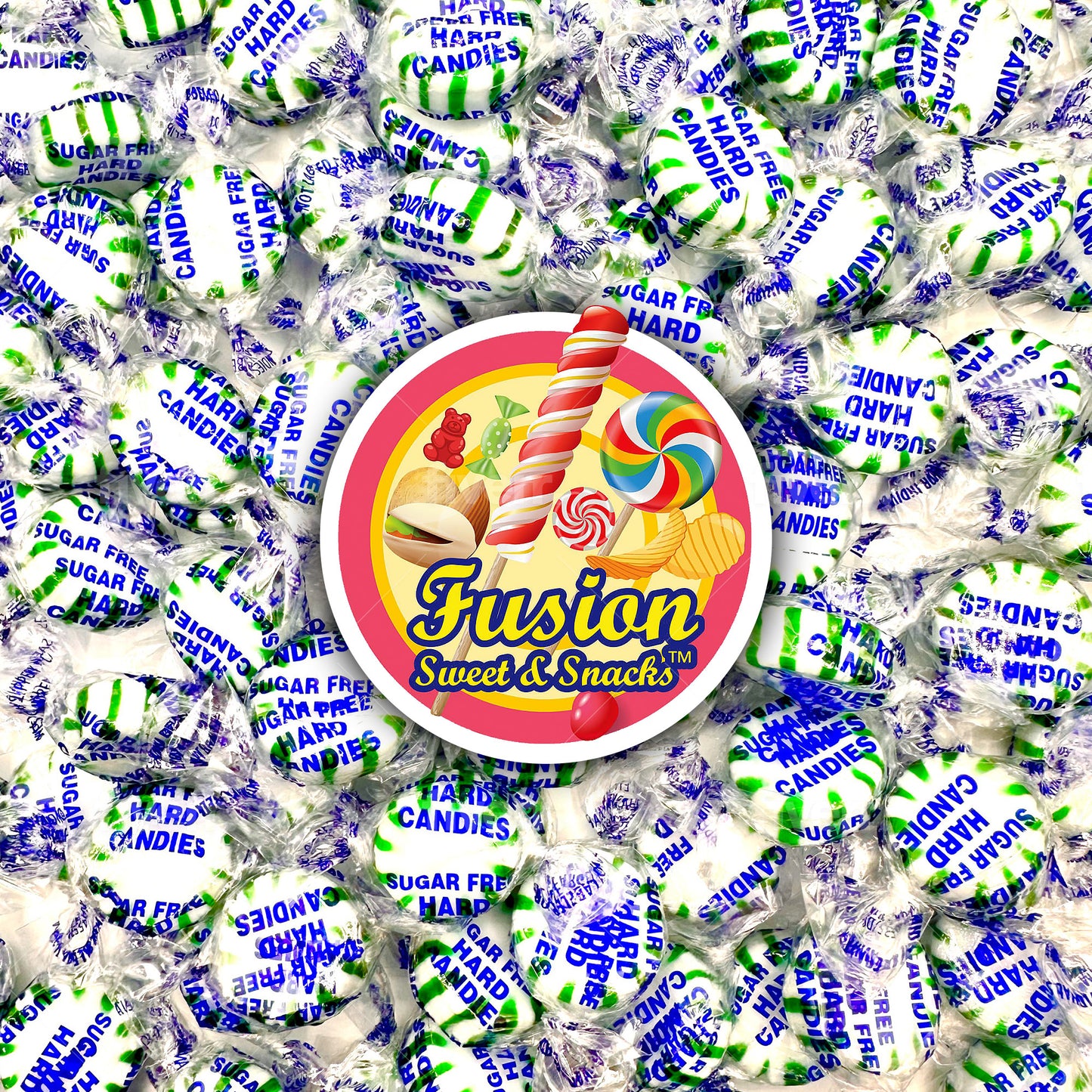 Arcor Sugar Free Spearmint Starlight Hard Candy - 1lb Bulk Bag - Keto Friendly Sugar Free Mints Individually Wrapped - Delicious Sugar Free Mint Candy for Fresh Breath