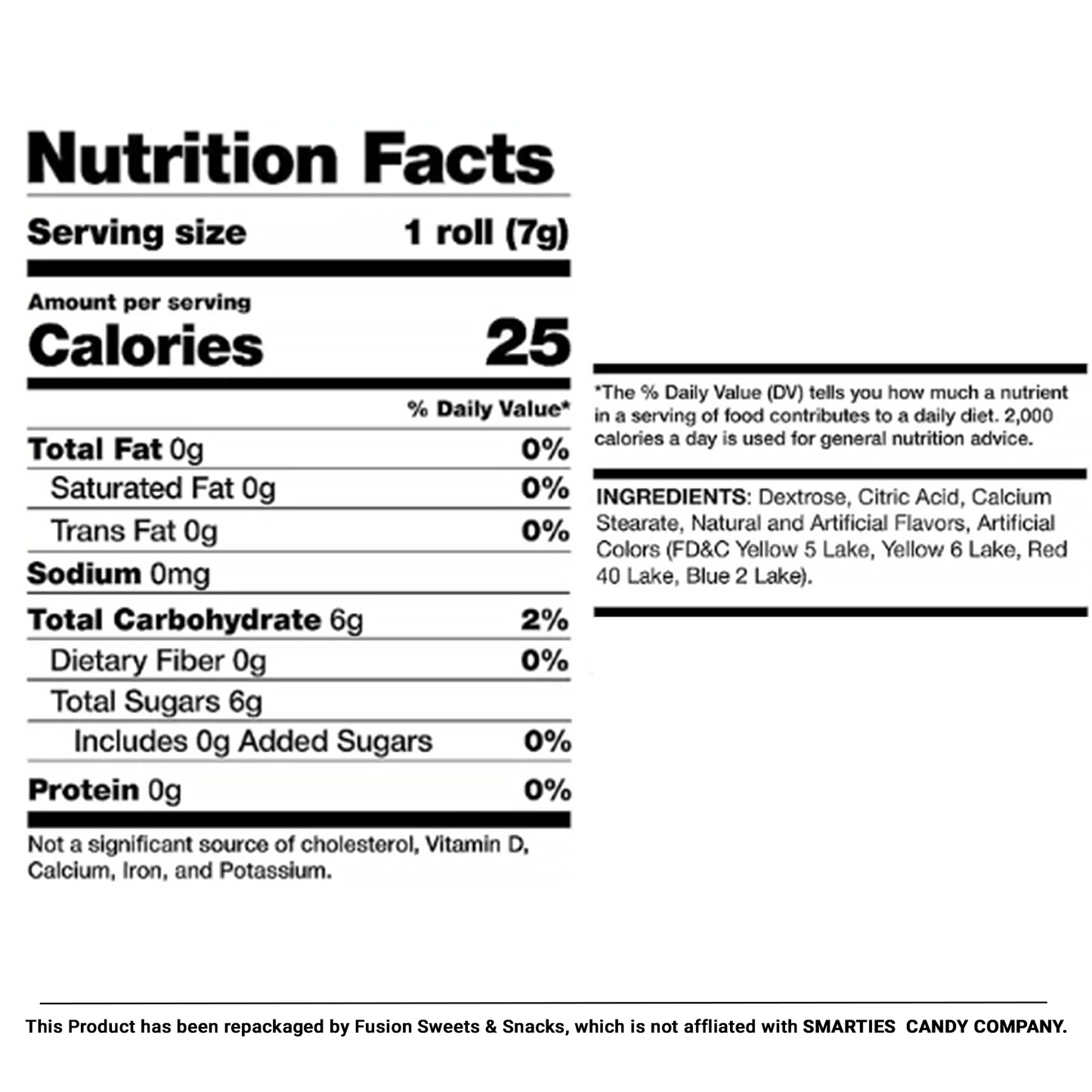 Smarties Tropical Flavor Candy Rolls -1 Pound Bag of Classic Candy Delights - Individually Wrapped Bulk Smarties Candies