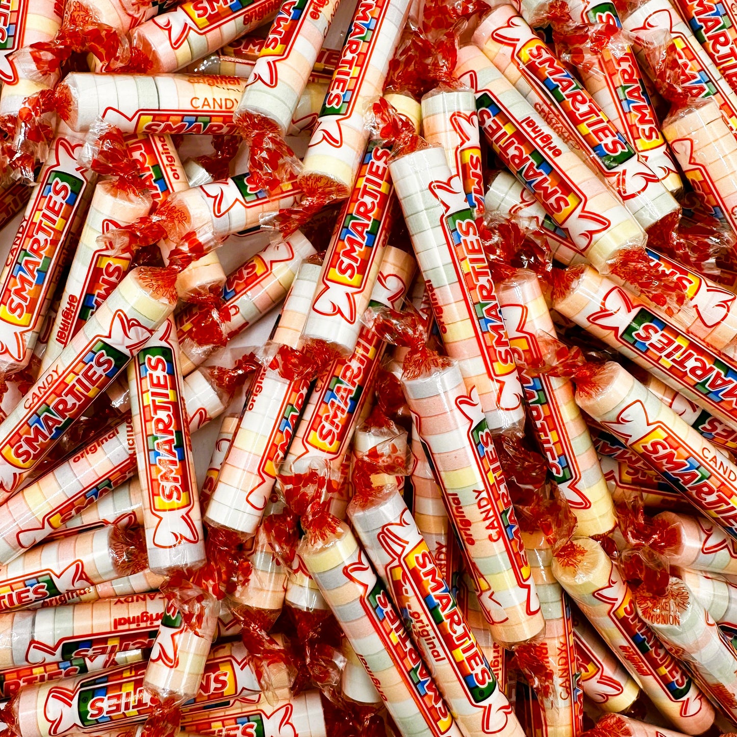 Smarties Candy Original Flavor - Bulk Candy Rolls - 1 Pound Bag (Approximately 60 Count) - Individually Wrapped - Classic Smarties Candy Rolls - Candy for Parties, Movie Theaters, Kids