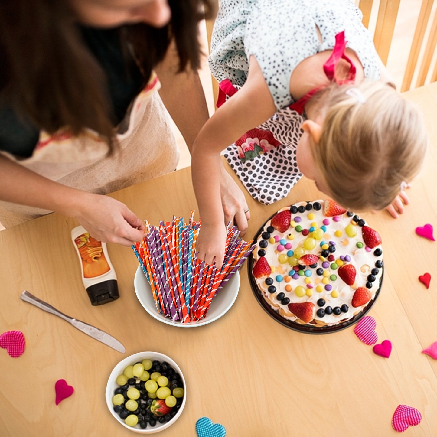 Sour Filled Candy Straws - 120 Count Bulk Bag - Tropical Punch, Orange, Cherry, Grape Flavors - Silly Stix Candy Straws
