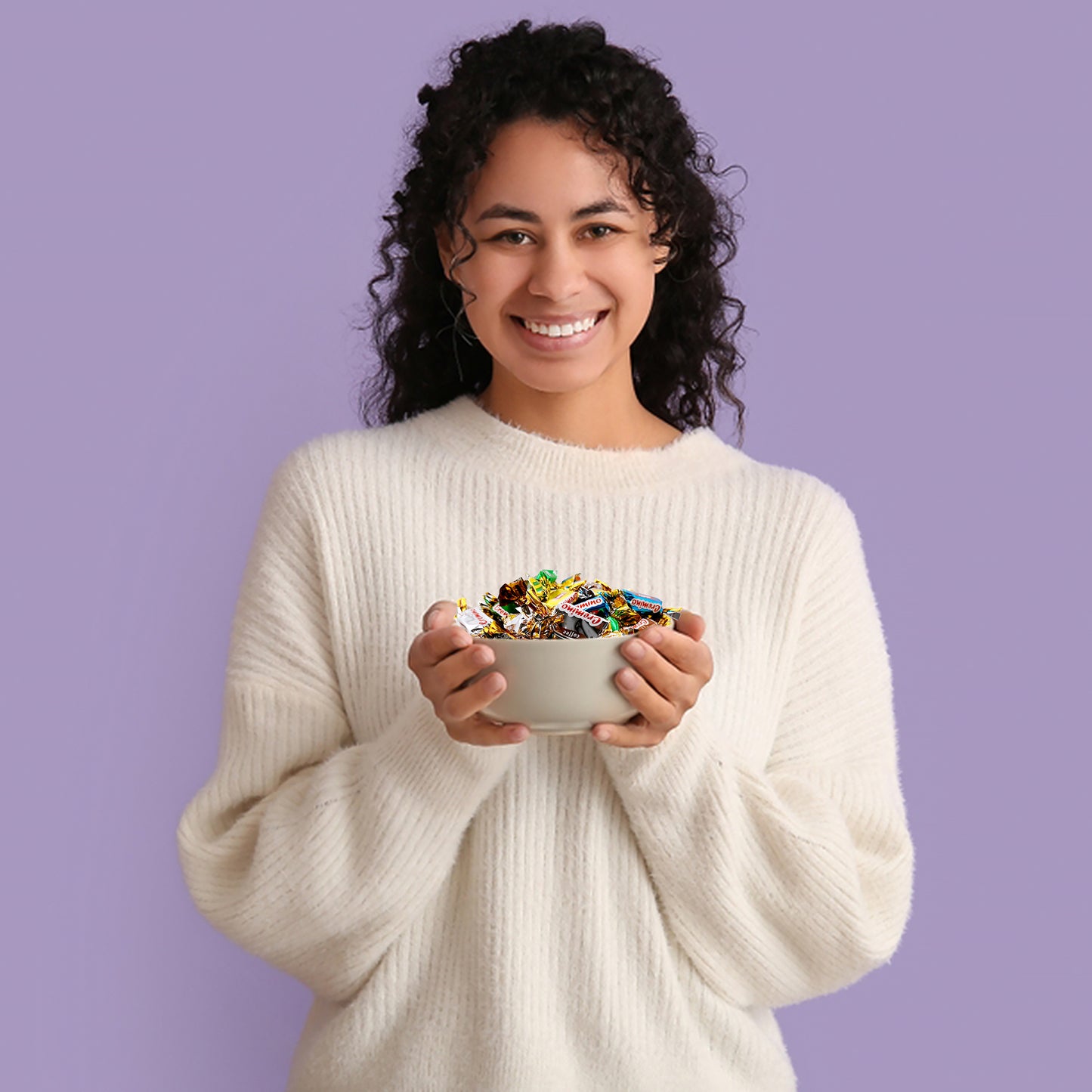 Toffee Candy Assorted - 1 Pound Bulk Chews, Toffee Candy Individually Wrapped - Five Delicious Flavors Vanilla, Chocolate, Coffee, Rum and Mint - Approx 75 Pieces