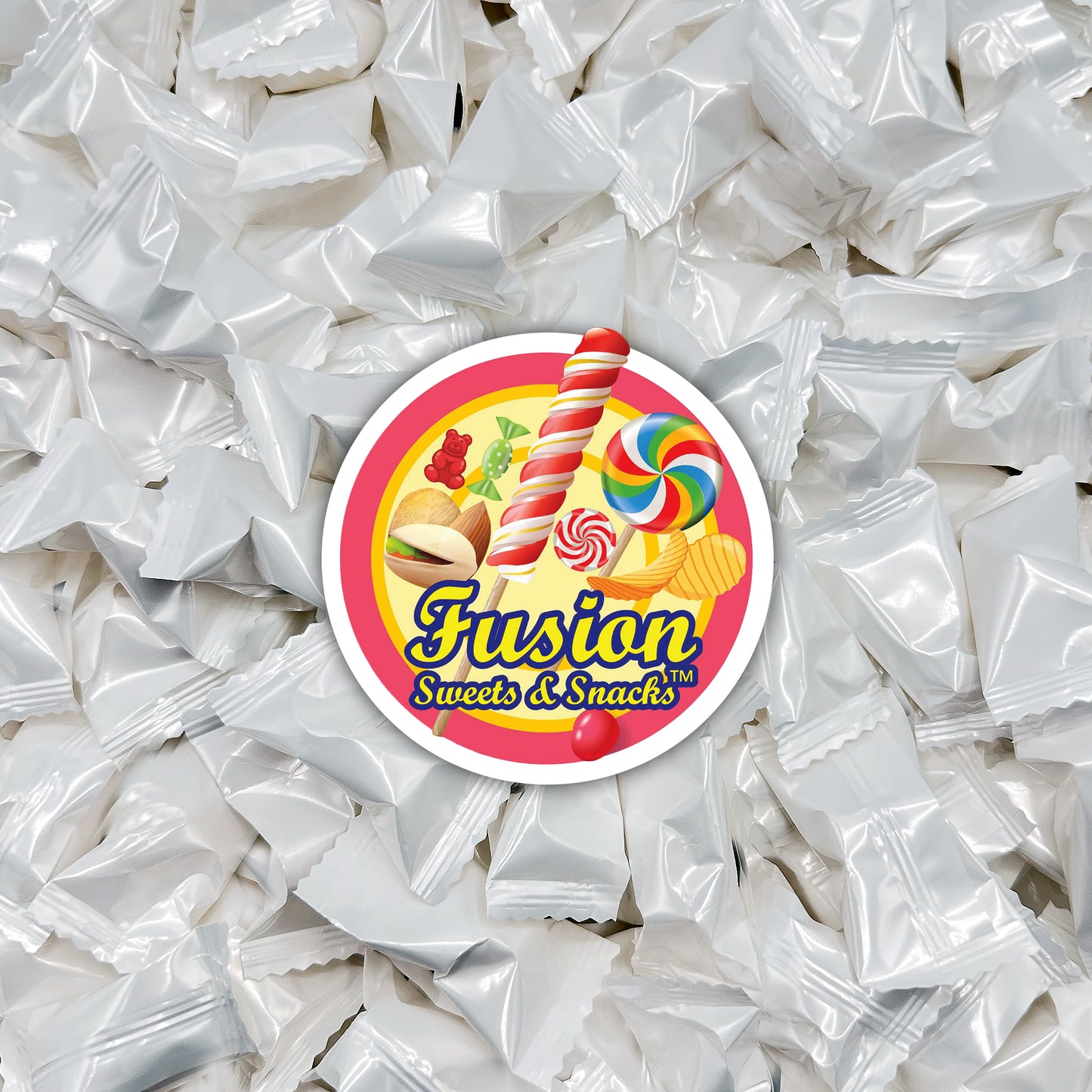 White Buttermints - 100 Count - Butter Mints Individually Wrapped - Wedding Mints