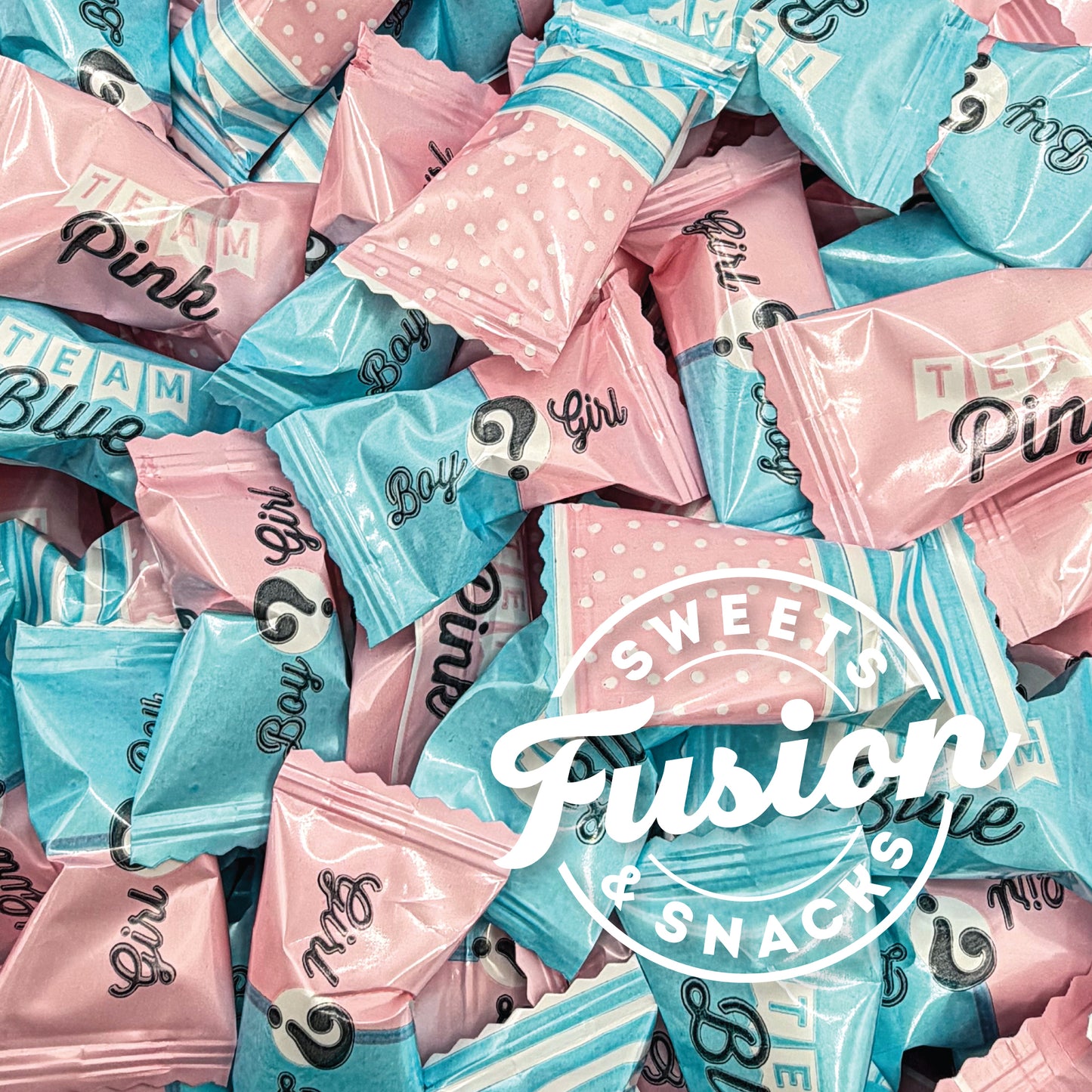 Gender Reveal Buttermints Individually Wrapped, 100 Count | Pink and Blue Candy for Gender Reveal Party Favors & Baby Shower Mints | Sweet After Dinner Treats, Thank You Candy Gifts for Guests