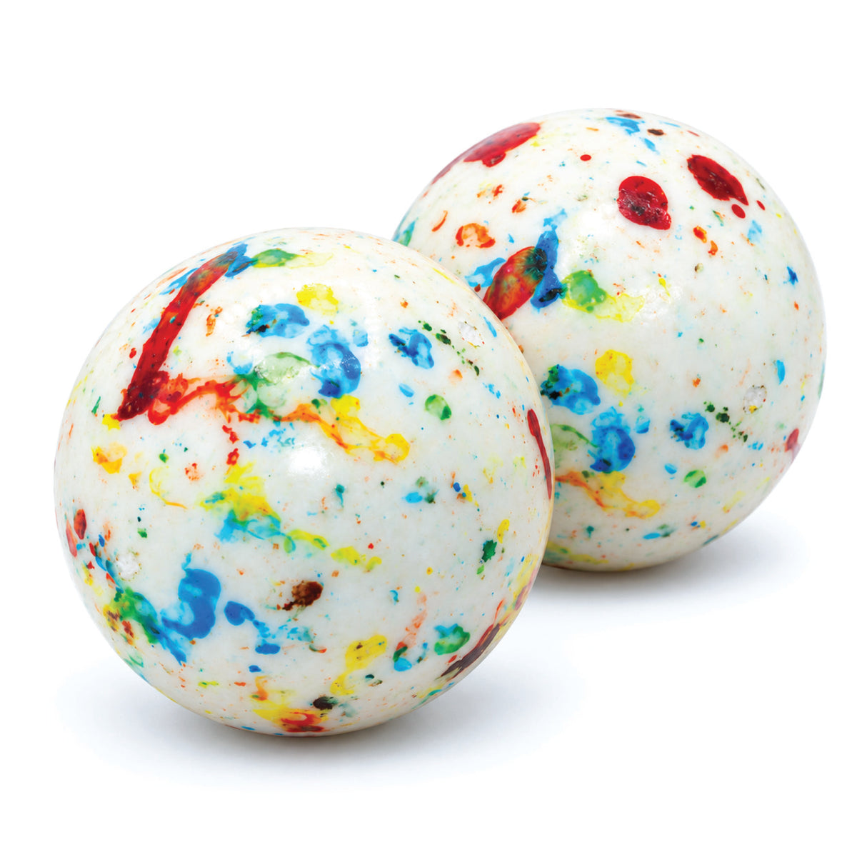 Giant Jawbreaker Candy 3.5 Inch, Psychedelic Speckled Jaw Breaker | World Famous Classic Giant Jawbreaker, Mega Bruiser Jumbo Jaw Breaker, Hard As A Rock, Long Lasting Sucking Candy