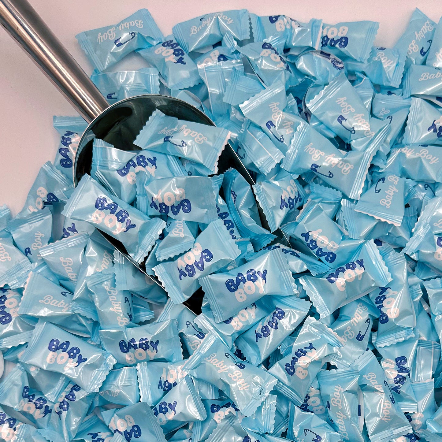 Baby Boy Buttermints - 100 Count - Baby Shower Butter Mints Individually Wrapped - Baby Shower Candy
