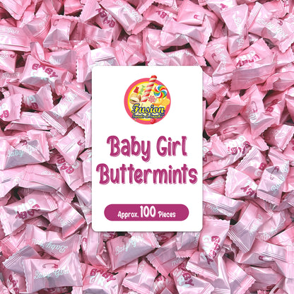 Baby Girl Buttermints - 100 Count - Baby Shower Butter Mints - Baby Shower Candy