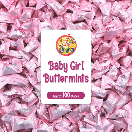 Baby Girl Buttermints - 100 Count - Baby Shower Butter Mints - Baby Shower Candy