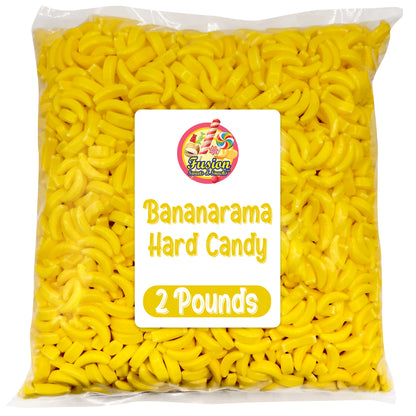 Bananarama Banana Candy – 2 LB Bulk Banana Flavored Hard Candy – Yellow Banana Candies – Candy Bananas for Gumball Machine Refills, Buffets, Party Favors, Gifts & More