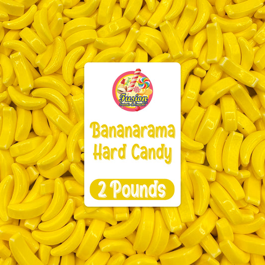 Bananarama Banana Candy – 2 LB Bulk Banana Flavored Hard Candy – Yellow Banana Candies – Candy Bananas for Gumball Machine Refills, Buffets, Party Favors, Gifts & More