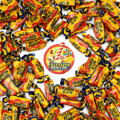 Bit-O-Honey Candy - 3 LB Bulk Bag - Individually Wrapped Retro Candy - Real Honey And Almond Taffy