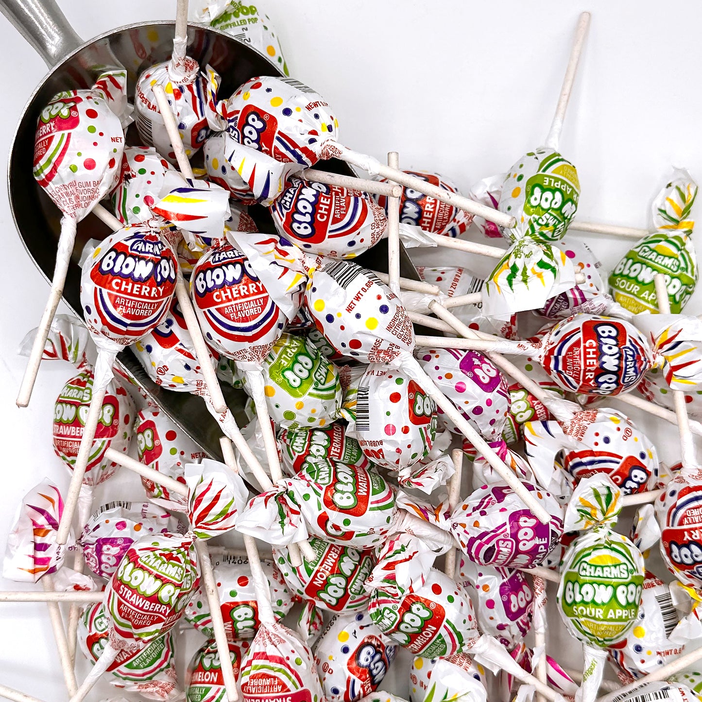 Blow Pops Lollipops – 1 lb Bulk Bag, Assorted Fruit Flavors with Bubble Gum Center