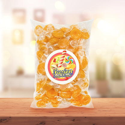 Butterscotch Hard Candy - 1LB Bag of Individually Wrapped Butter Scotch Bulk Candy, Yellow Butterscotch Discs Are Perfect For Snacks And Parties