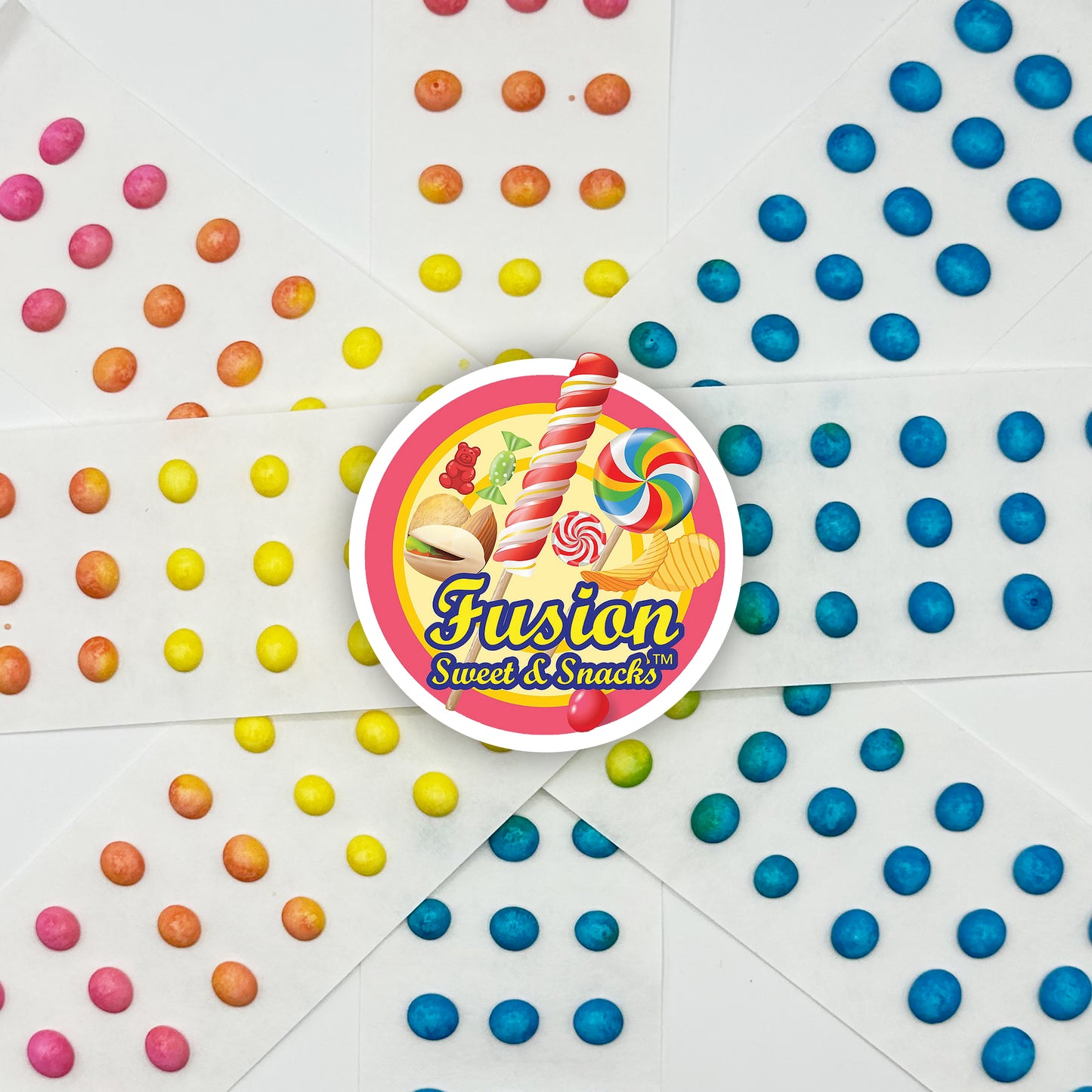 Candy Buttons Strips, Rainbow Buttons on Paper, Approximately 50 Strips of Fruit Flavor Vintage Dots Candy, Rainbow Candies