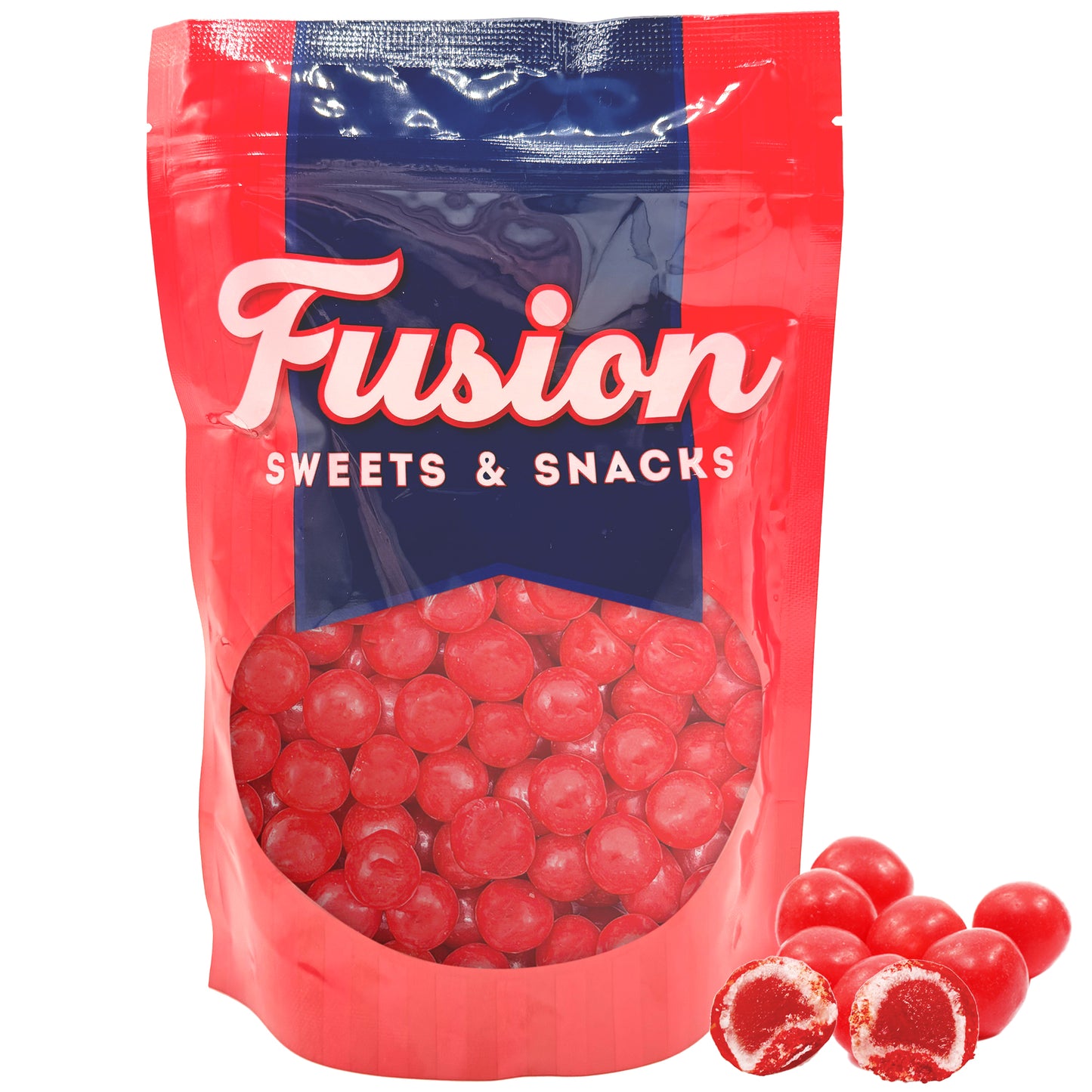 Cherry Sours Candy, 1 Pounds Bulk Cherry Candies - Chewy Candy Balls, Red Sour Balls, Tangy Christmas Candies