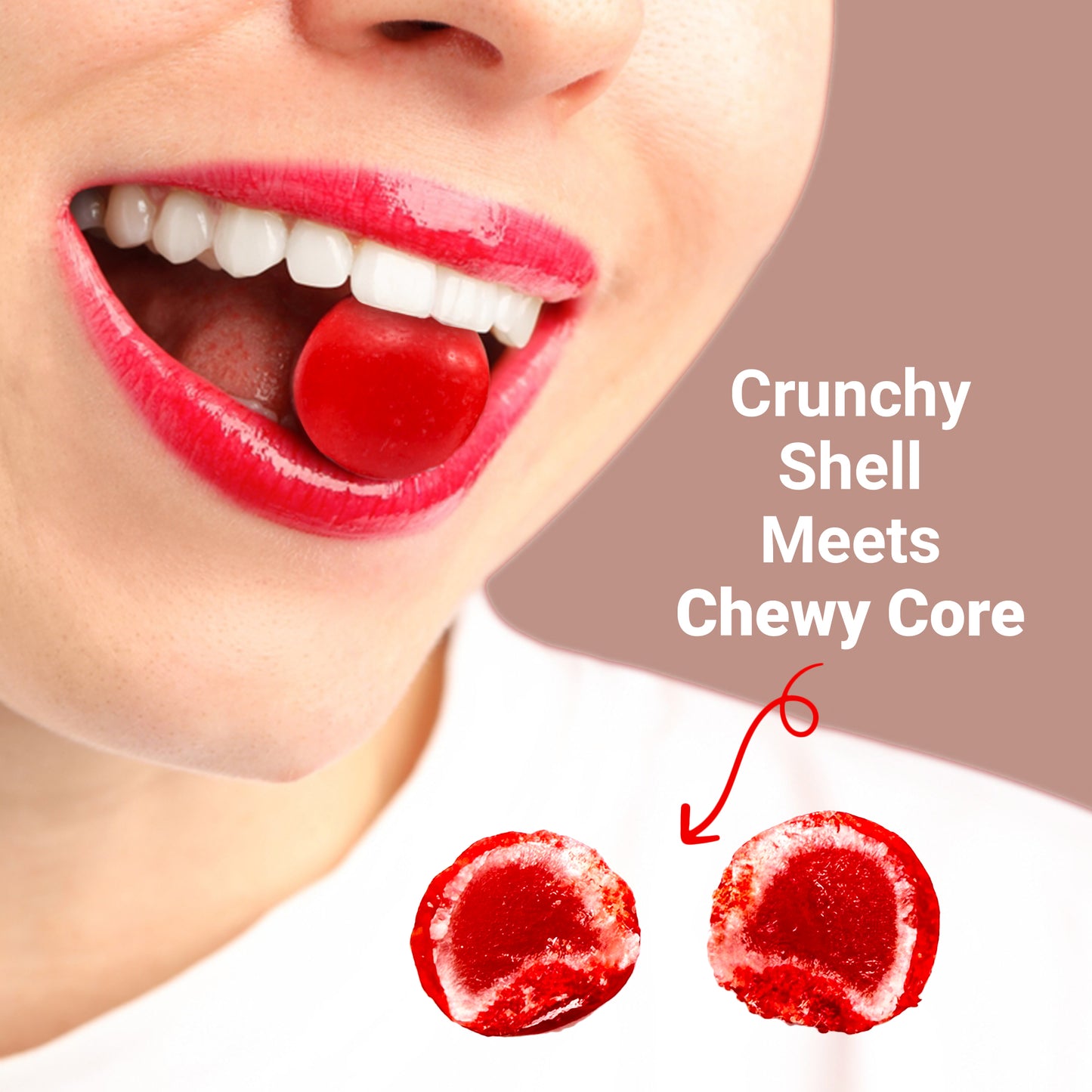 Cherry Sours Candy, 1 Pounds Bulk Cherry Candies - Chewy Candy Balls, Red Sour Balls, Tangy Christmas Candies