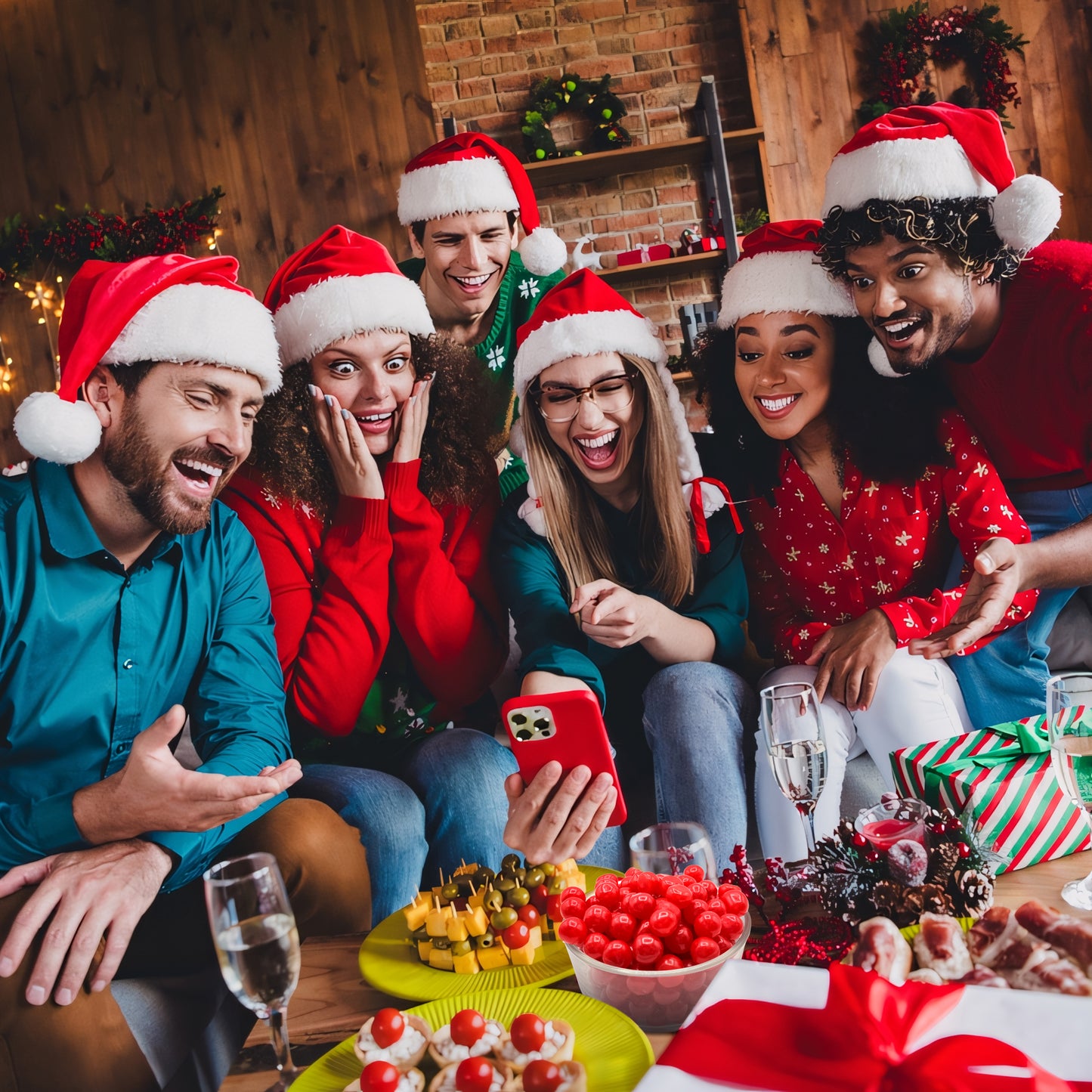 Cherry Sours Candy, 1 Pounds Bulk Cherry Candies - Chewy Candy Balls, Red Sour Balls, Tangy Christmas Candies
