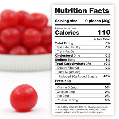 Cherry Sours Candy, 1 Pounds Bulk Cherry Candies - Chewy Candy Balls, Red Sour Balls, Tangy Christmas Candies