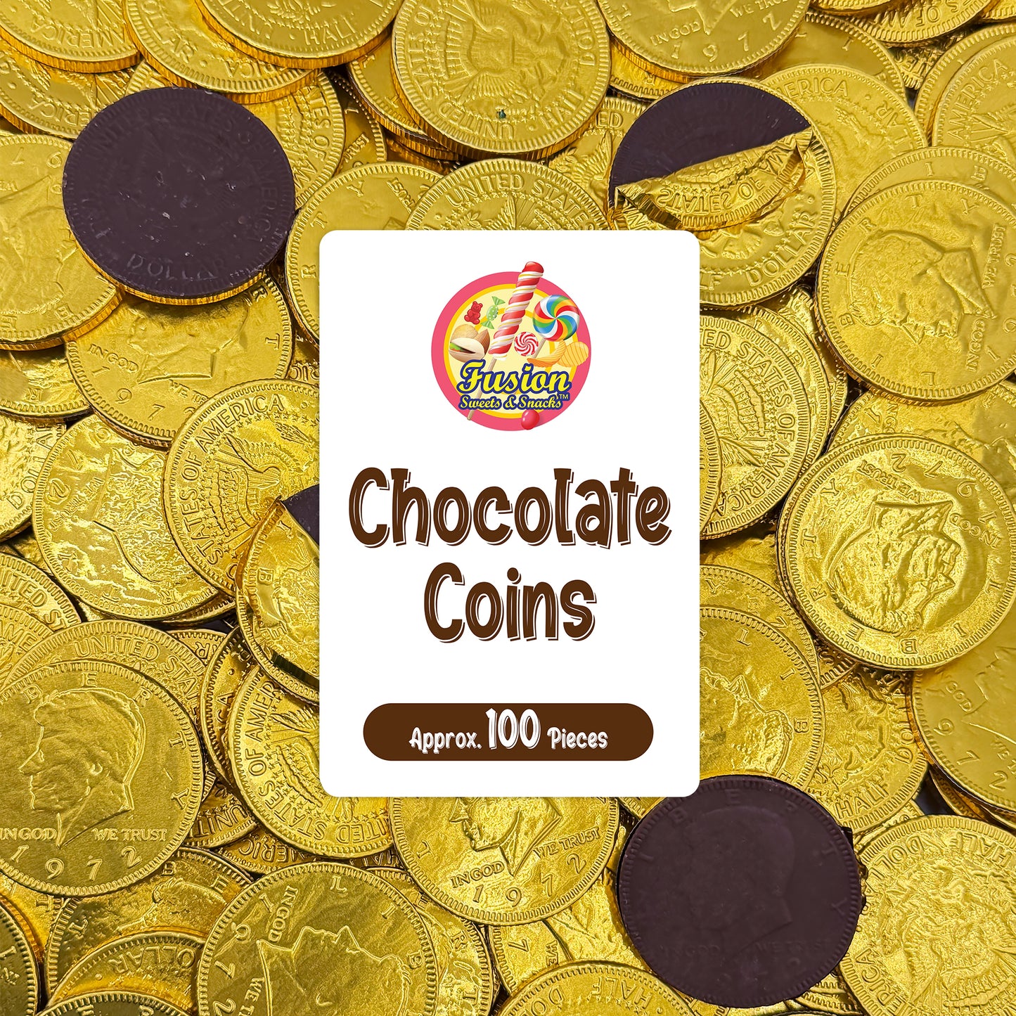 Gold Candy Coins, 100 Count | Gourmet Chocolate Coins for Hanukkah, Pirate Parties, Birthdays & Celebrations | Crafted from Premium Ingredients, Kosher, Non-GMO Certified