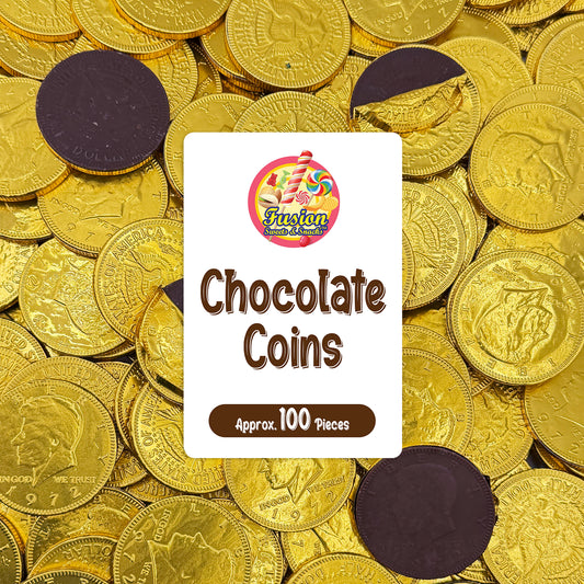 Gold Candy Coins, 100 Count | Gourmet Chocolate Coins for Hanukkah, Pirate Parties, Birthdays & Celebrations | Crafted from Premium Ingredients, Kosher, Non-GMO Certified