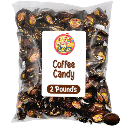 Coffee Candy – 2 LB Bag of Coffee Hard Candy, Individually Wrapped For Real Coffee Flavor Lovers