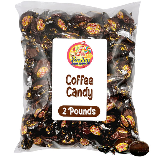 Coffee Candy – 2 LB Bag of Coffee Hard Candy, Individually Wrapped For Real Coffee Flavor Lovers