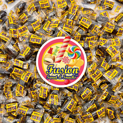 Dad's Root Beer Barrels - Rootbeer Barrels Hard Candy - 2 Pounds Bulk Bag (Approximately 100 count) - Old Fashioned Candies - Individually Wrapped Dad's Root Beer Barrels