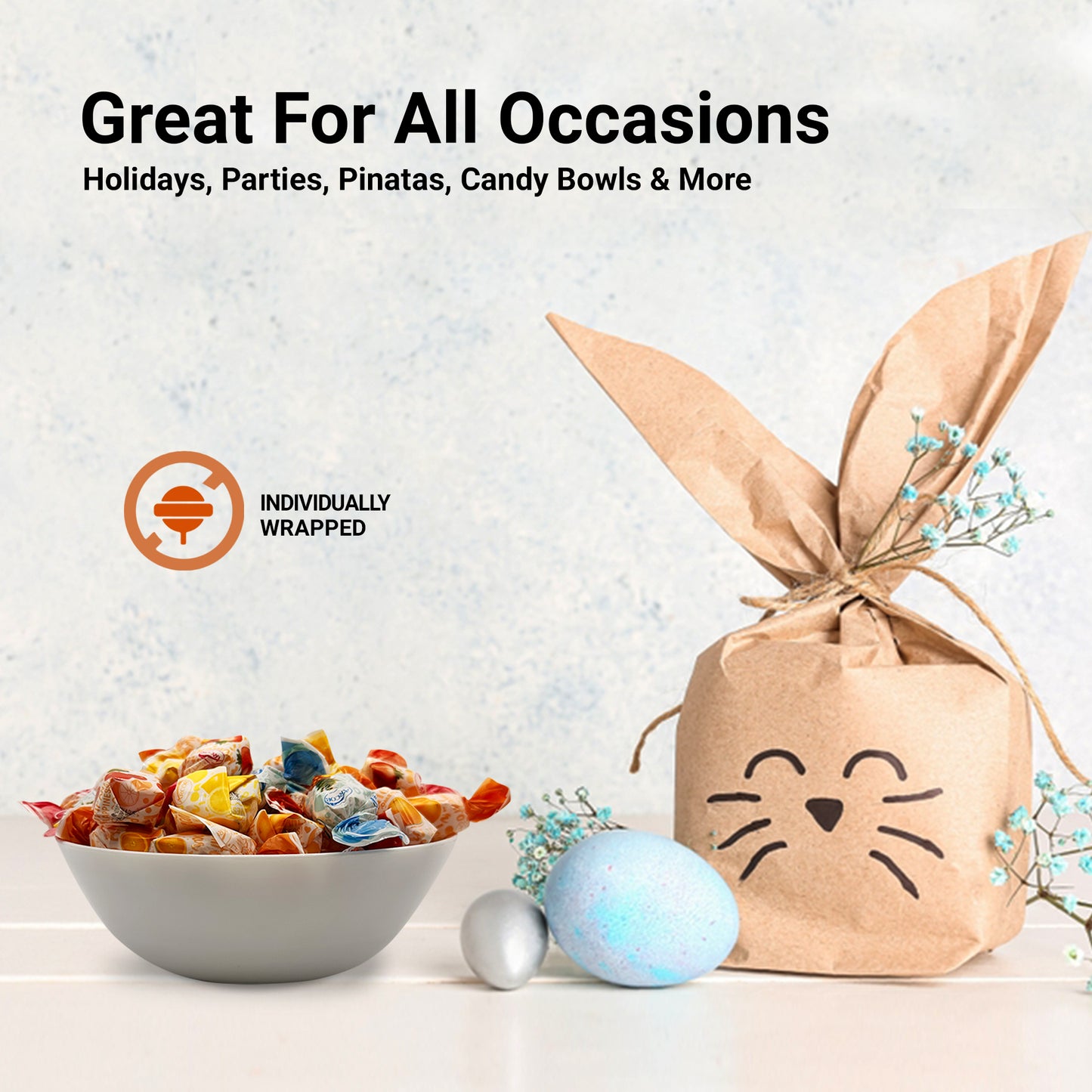 Fruit Filled Candy - Assorted 1 Pound Bulk Bag, Arcor Bon Bon Fruitfuls Candy, Individually Wrapped Hard Candy