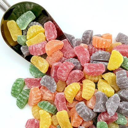 Assorted Fruit Slices Jelly Candy – 2 Pound Bulk Bag Of Old-Fashioned Sugar-Dusted Gum Drops, Orange Slices, Jelly Fruit Mix, Nostalgic Soft Gems for Gifts & Bowls