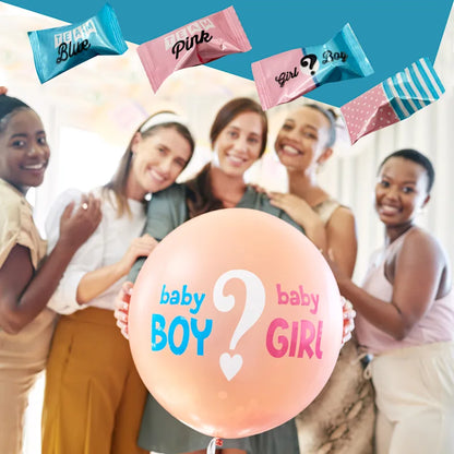 Gender Reveal Buttermints Individually Wrapped, 100 Count | Pink and Blue Candy for Gender Reveal Party Favors & Baby Shower Mints | Sweet After Dinner Treats, Thank You Candy Gifts for Guests