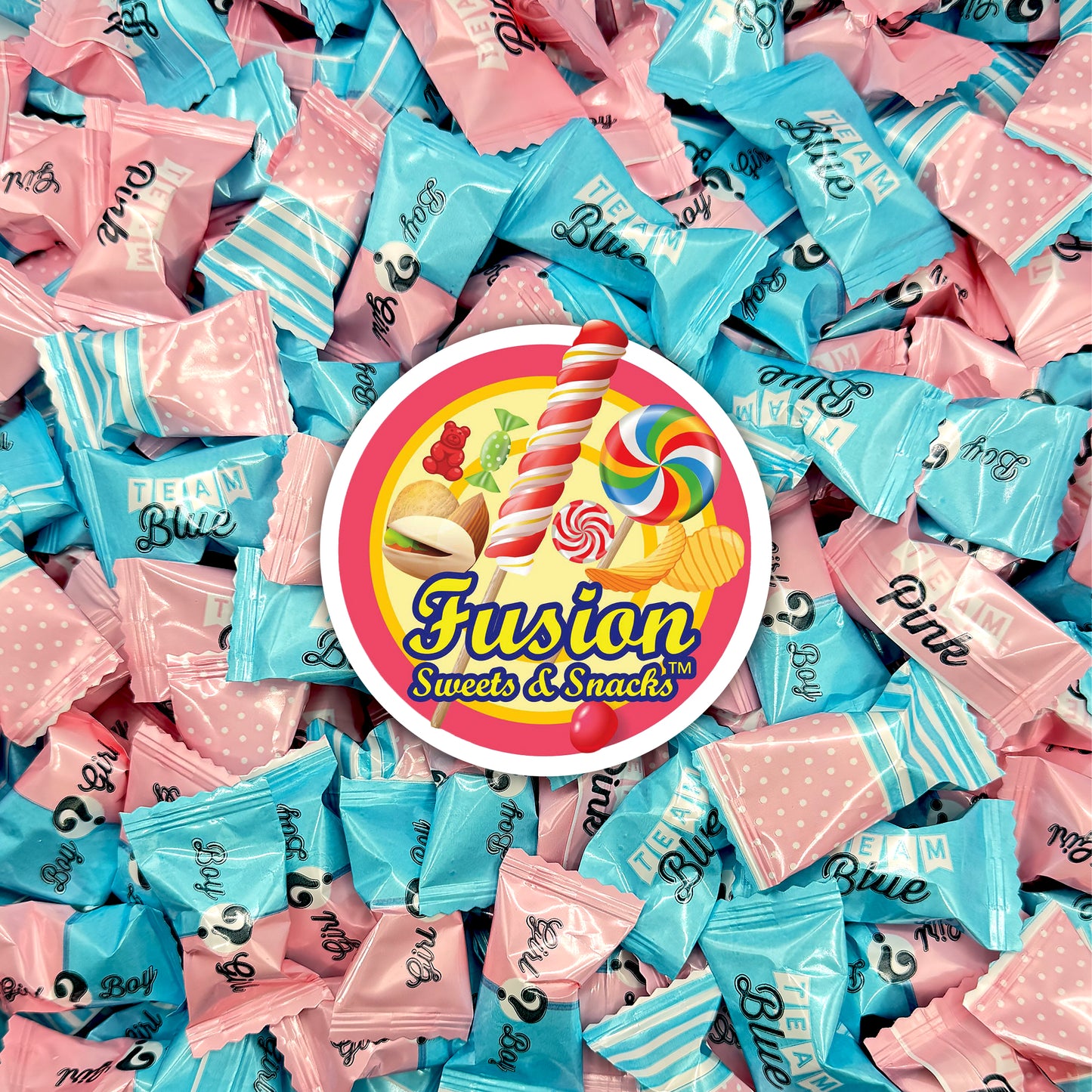 Gender Reveal Buttermints Individually Wrapped, 100 Count | Pink and Blue Candy for Gender Reveal Party Favors & Baby Shower Mints | Sweet After Dinner Treats, Thank You Candy Gifts for Guests