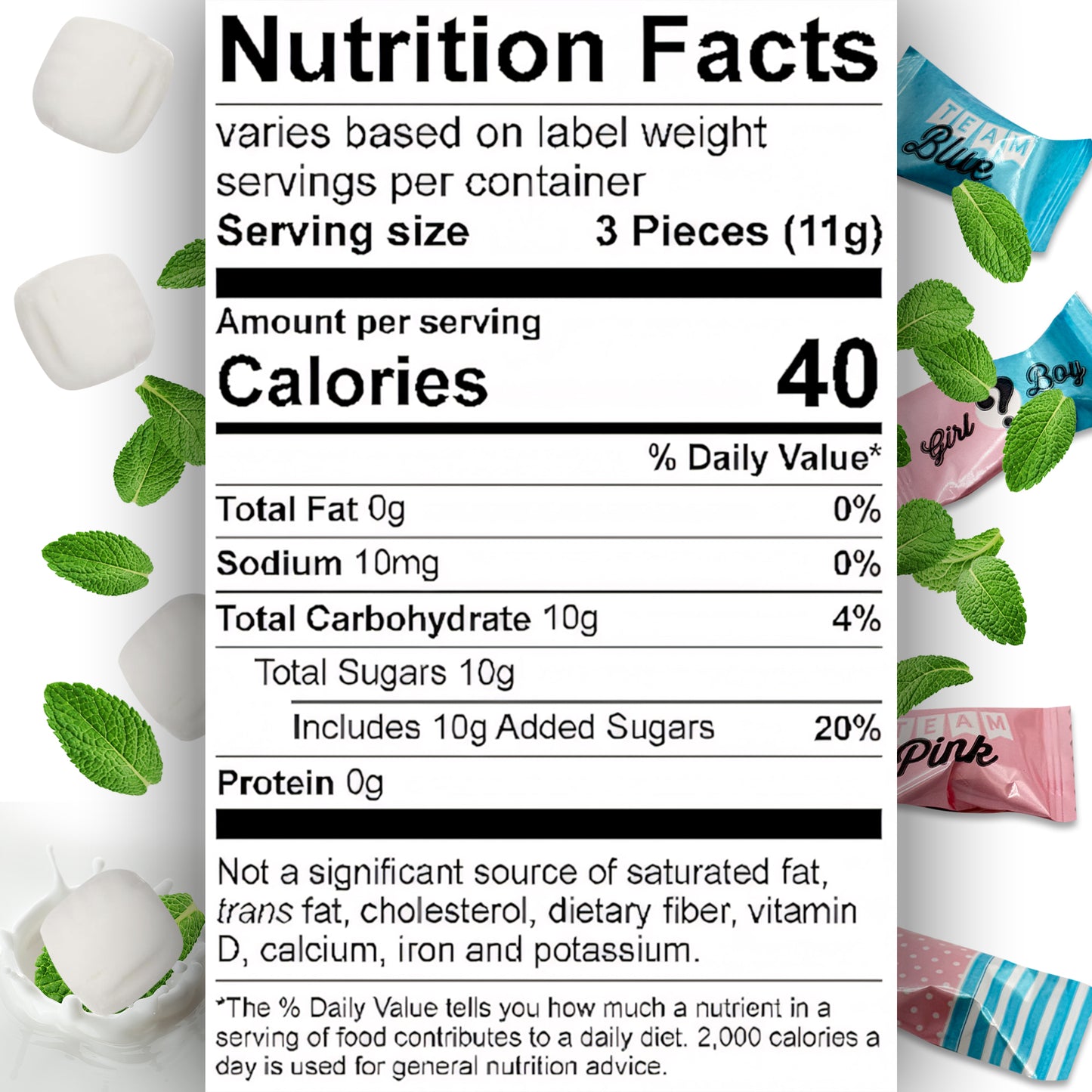 Gender Reveal Buttermints Individually Wrapped, 100 Count | Pink and Blue Candy for Gender Reveal Party Favors & Baby Shower Mints | Sweet After Dinner Treats, Thank You Candy Gifts for Guests